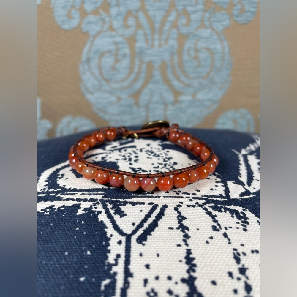 Stackable Carnelian Bead Bracelet - image 3